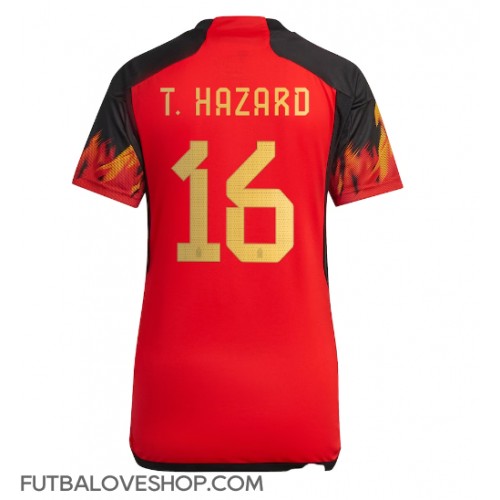 Dres Belgicko Thorgan Hazard #16 Domáci pre Ženy MS 2022 Krátky Rukáv